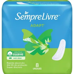 Absorvente Sempre Livre Adapt Suave Sem Abas 8 Unidades