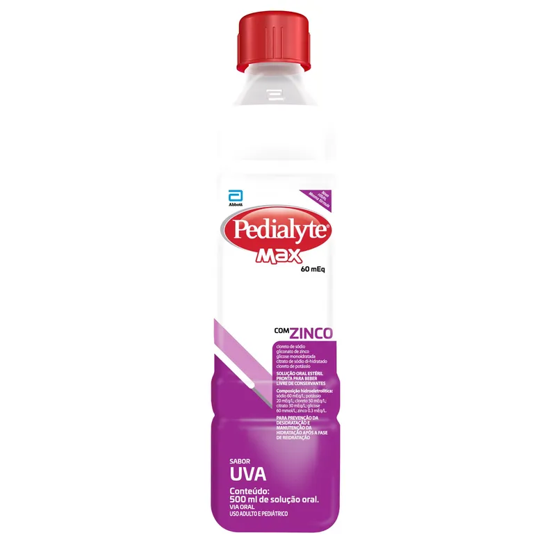 Pedialyte Max Uva 500ml