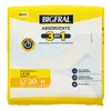 Absorvente Geriátrico Bigfral 3 Em 1 Unissex Leve 20 Unidades