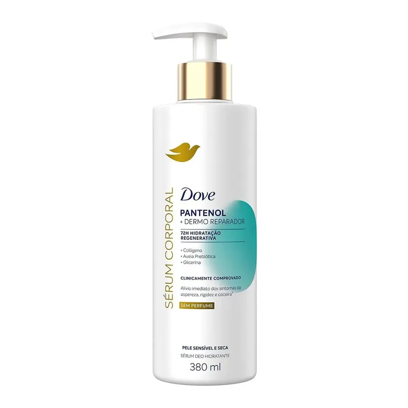 Sérum Corporal Dove Pantenol + Dermo Reparador 380ml