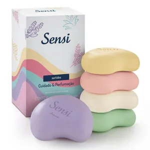 Sabonete Hidratante em Barra Sortidos Cuidado & Perfumação Sensi Jequiti 5 x 80 g