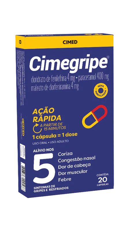 Cimegripe 20 Cápsulas