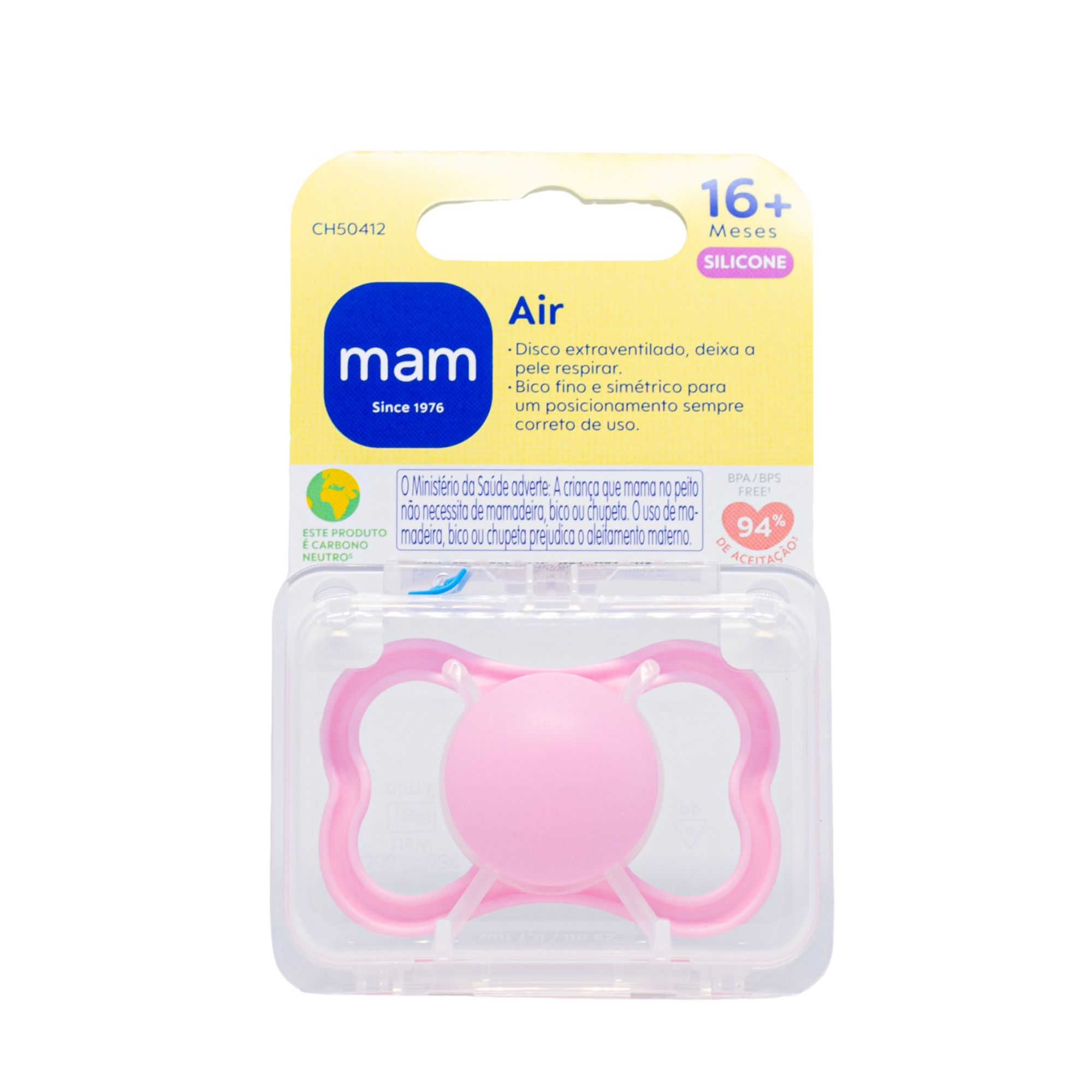 Chupeta MAM Air 18+ Rosa 1unidade