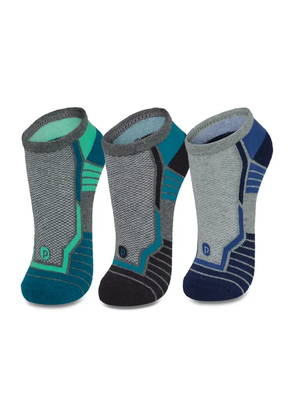 Kit com 3 meias Unissex Esportiva 40 A 44