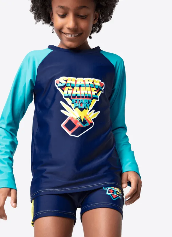 Camiseta Menino Tubarão Games 1
