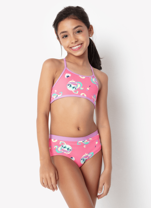 Biquini Menina Kids Unicórnio Kawaii 2