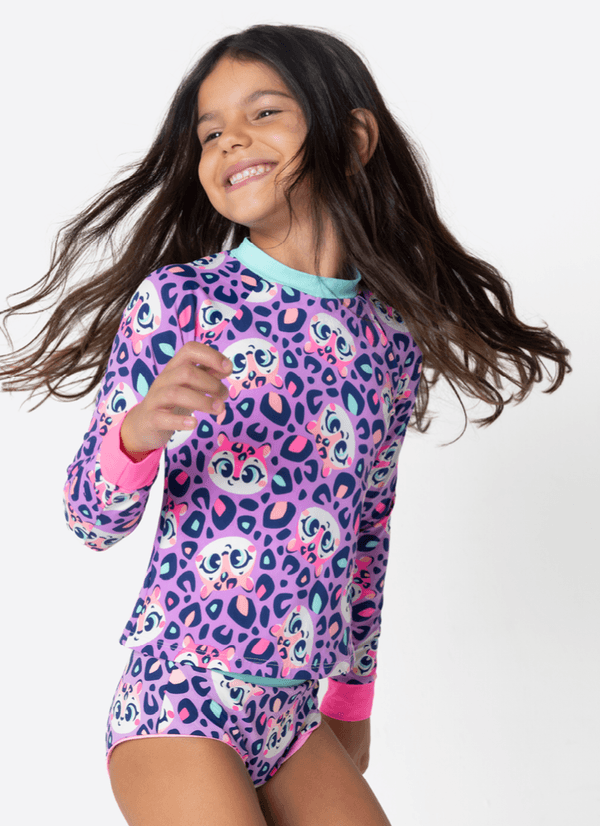 Camiseta Com Proteção Solar Menina Onça 2