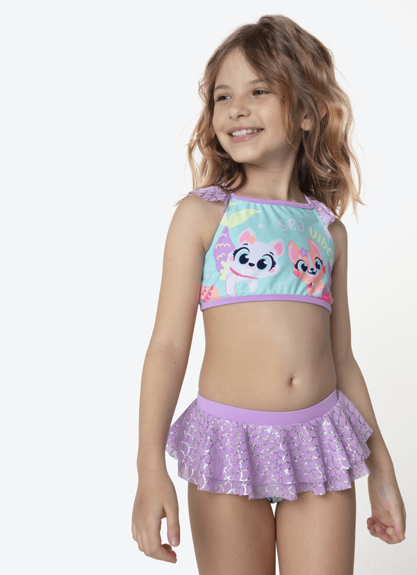 Biquíni Menina Pet Sereia 4