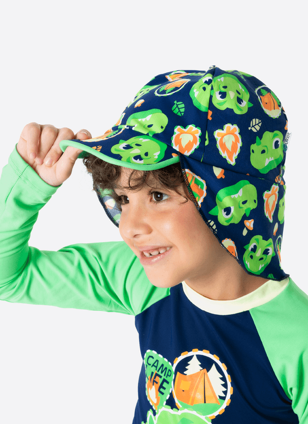 Chapéu com Proteção Solar Menino Dragão Camping 2A4
