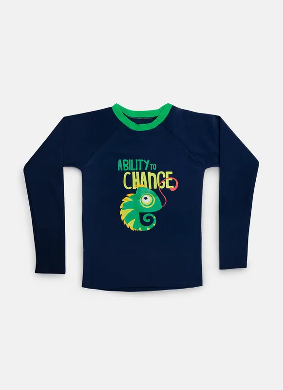 Camiseta Manga Longa Menino Teen Camaleão 14