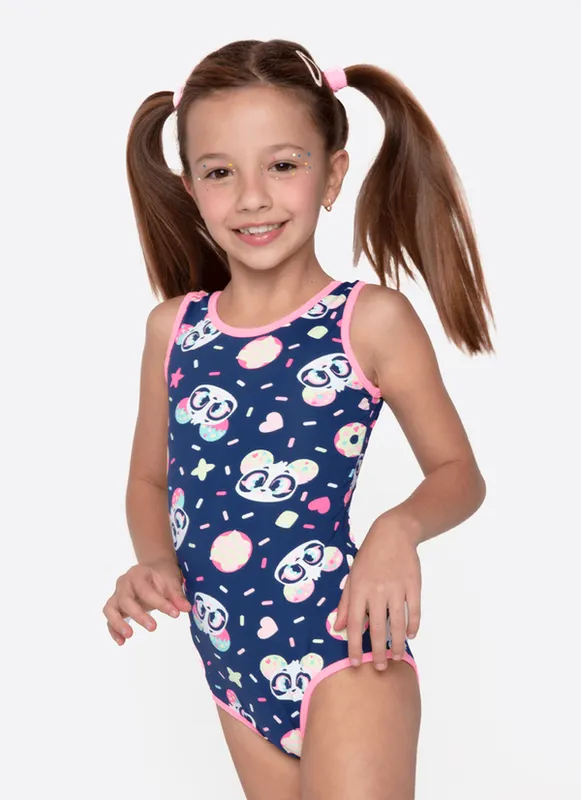 Maiô Menina Panda Donuts 1