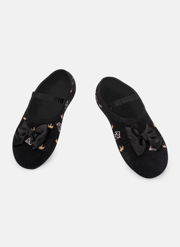 Meia Sapatilha com Antiderrapante Menina Diamante 28 A 33