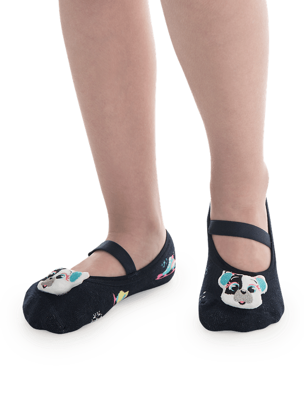 Meia Sapatilha Menina Antiderrapante com LED Patins 28 A 33