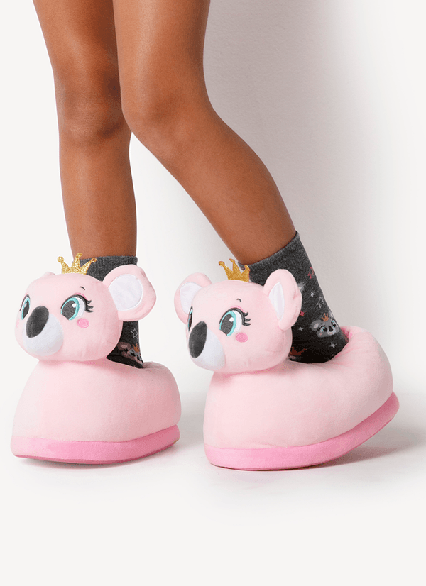 Pantufa Menina Coala Princess 31 A 33