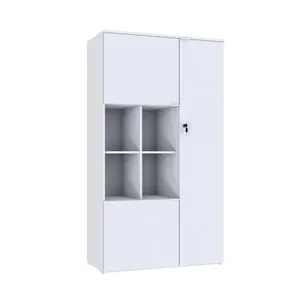 Armário Alto Com nicho E 03 Portas 161,5x90x42cm Wlan90 Branco Chess
