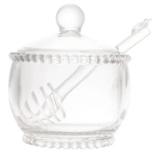 Meleira com Dosador Wolff Pearl em Cristal - 7 x 8 x 10 cm
