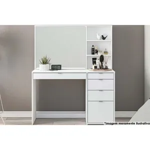 Penteadeira Blum C- 5 Gavetas Branco - Politorno
