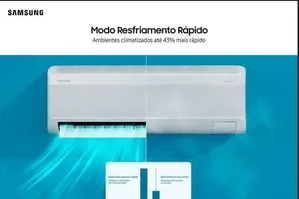 Ar Condicionado Split Samsung 12000 Btus AR12DX Inverter Quente e Frio Branco 220V