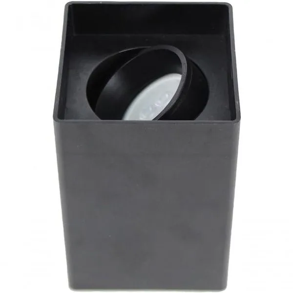 Spot Clean Quadrado Sobrepor Preto - Bivolt