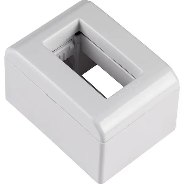 Caixa De Sobrepor Branca De 1 Posto Lizflex - 57303001 - Tramontina Caixa+tampa 1 Posto Tramontina 57303-001
