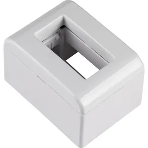 Caixa De Sobrepor Branca De 1 Posto Lizflex - 57303001 - Tramontina Caixa+tampa 1 Posto Tramontina 57303-001