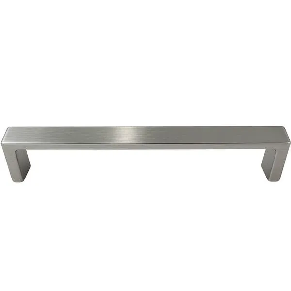 Puxador Alça Reta Clássica 20cm Oeiras Armários Niquel Escovado Torralba 192mm
