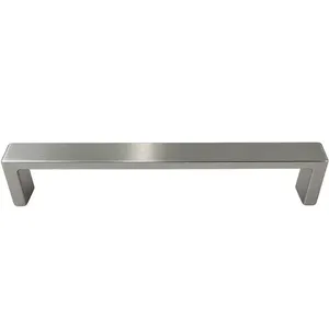 Puxador Alça Reta Clássica 20cm Oeiras Armários Niquel Escovado Torralba 192mm