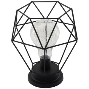 Luminária Vintage Decoração Industrial Luz De Led Amarela