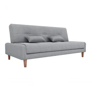 Sofá Cama Blanca 3 Lugares Sala Premium Boucle Cinza Matrix