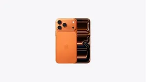 Iphone Apple 17 Pro Max 256GB iOS 26 Câmera de Até 48MP Tela 6.9"Laranja
