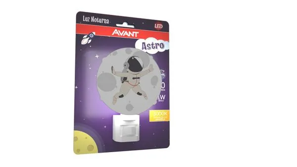 Luz Noturna LED Astro Policarbonato Avant 1W Bivolt