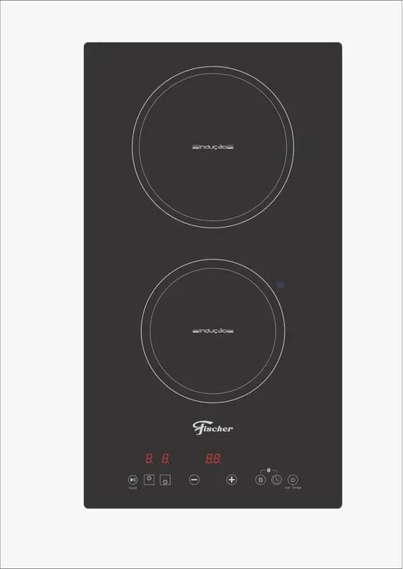 Fogão Cooktop de Indução Elétrico 2 Bocas Fischer 33580 Preto 220V