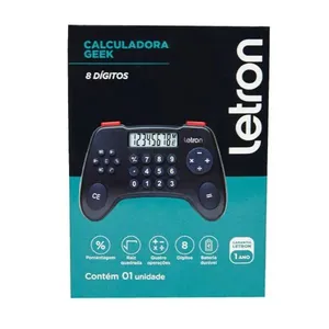 Calculadora De Bolso 8 Digitos Geek Controle Joystick Letron