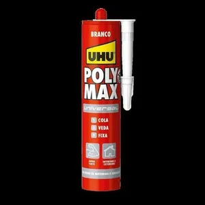 Cola e Veda e Fixa Multi Superfícies Adere Poly Max Universal Branco 465g