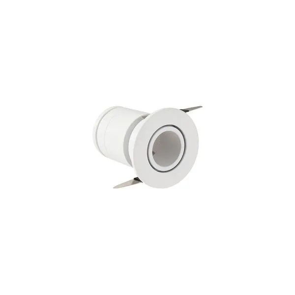 Spot De Embutir Nordecor Lun Redondo Led Alto Irc 90 3w Bivolt Branco 2700k Luz Amarela 6502