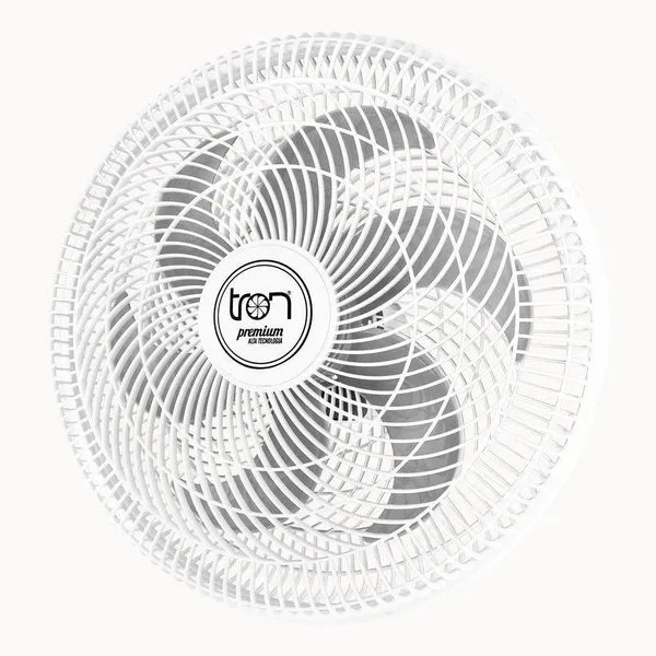 Ventilador Parede Lorena Branco Oscilante 220V Pás Prata