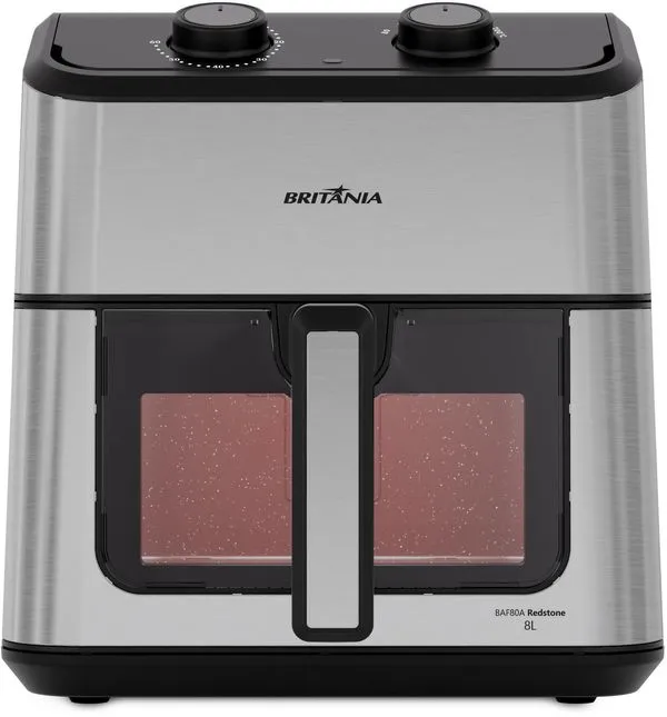 Fritadeira Elétrica / Air Fry Britânia BAF80A 8L Preta 110V