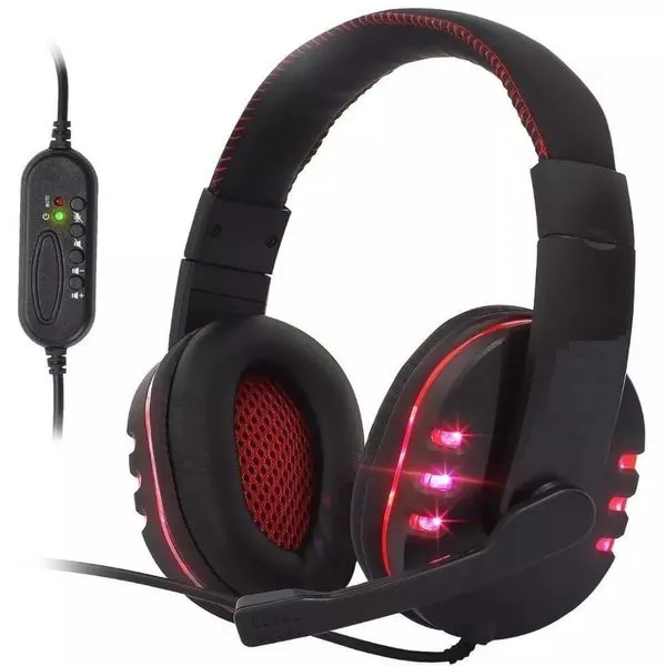 Headset Gamer Ps4 Pc Notebook Som Do Jogo e Chat Plug USB 2.0 7.1 Virtual