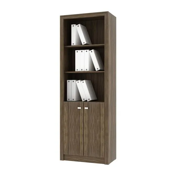 Armário Escritório com 2 Portas Multimóveis CR25020 Nogal