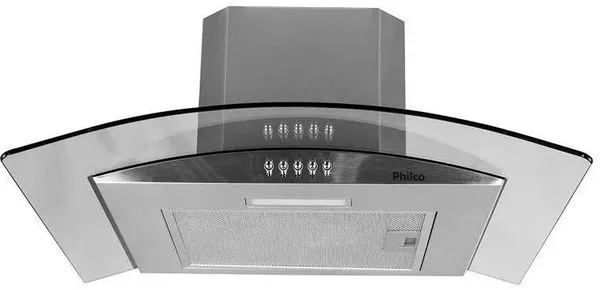 Coifa de Parede Philco PCO60 60cm Glass Depurador Exaustor Inox 220V