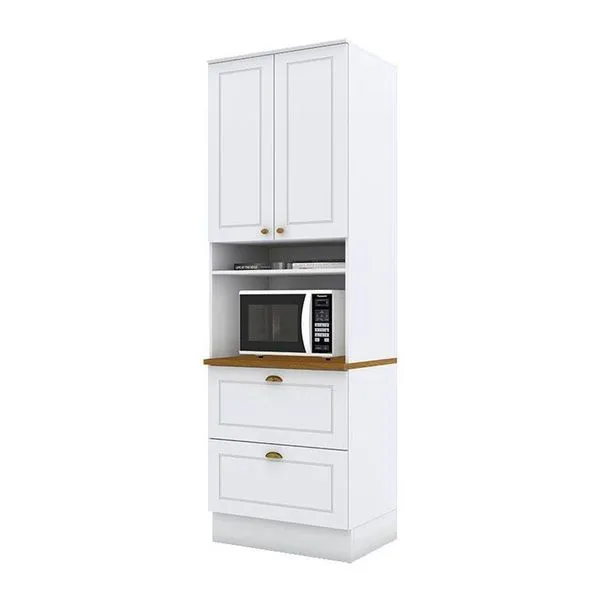 Torre Quente 1 Forno Nova York Branco Hp Com Tampo Nature - Henn