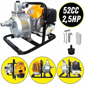 Motobomba à Gasolina 2t 2,5hp 52cc P/ Transferência De água