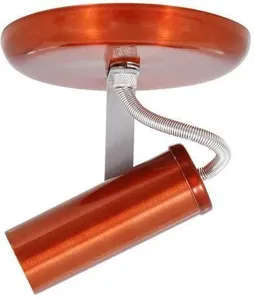 Spot de Sobrepor 1 Lâmpada Tubo Liso Até 100W Aluminio Jm 205/1 Cobre Bivolt