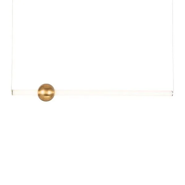 Lustre Pendente Skylight Line 3041 Dourado Led Bivolt Dourado-branco