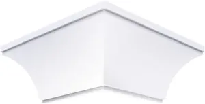 Canto Forro PVC Externo Plasbil Nobre Branco Pacote com 4 Unidades