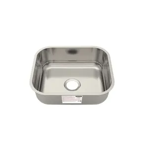 Cuba de Embutir Tramontina 40 x 34 x 14 cm Basic 40 BL Standard em Aço Inox Sem Válvula