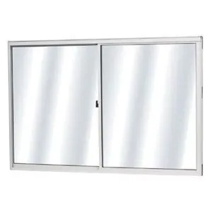 Janela de Correr 2 Folhas Móveis MGM Branco - 100x150