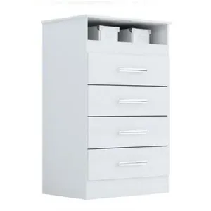 Cômoda Jessica Em Mdf Com 4 Gavetas Acp Móveis Branco