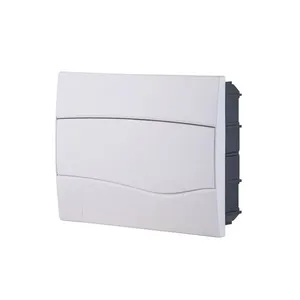 Quadro De Distribuição De Embutir 12 Din Ou 8 Nema Tramontina Com Porta Branca Tramontina