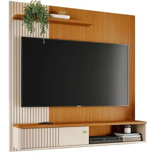 Painel Suspenso Para Tv 65 Polegadas 1 Porta Correr Ariel Cinamomo/off White